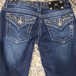 Miss Me Women's Dark Blue Boot Cut Jeans excellent condition! Beautiful!